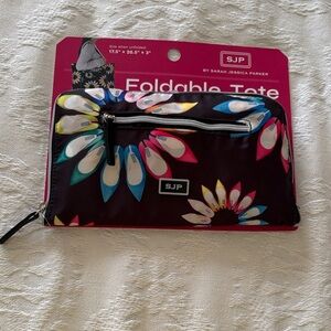 BNWT SJP Foldable Tote with Colorful Shoe Print No Longer Sold in Stores